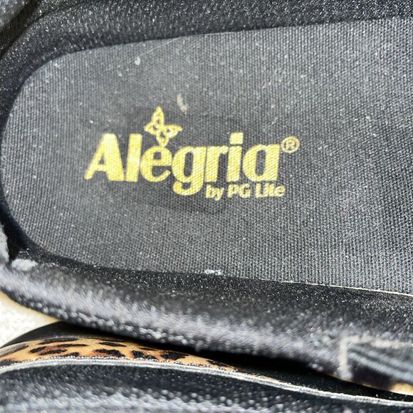 Alegria Women’s Casual Shoes Size 38 U.S. 7 M Tan Leopard Print Going Out Party - Picture 2 of 12